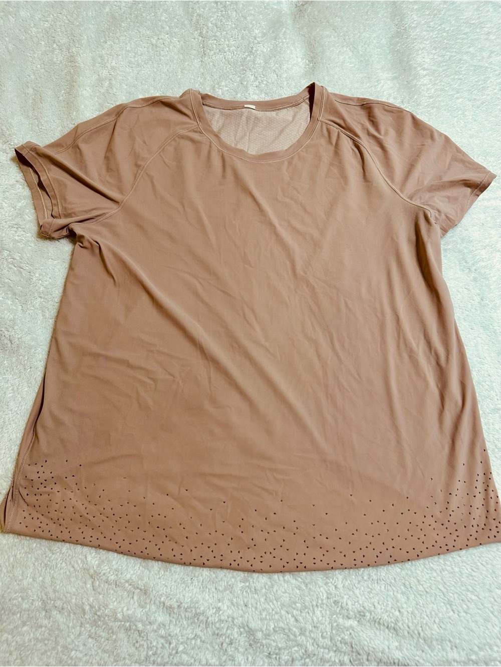 Soft Pink Lululemon Short Sleeve Active Tee with Split Back